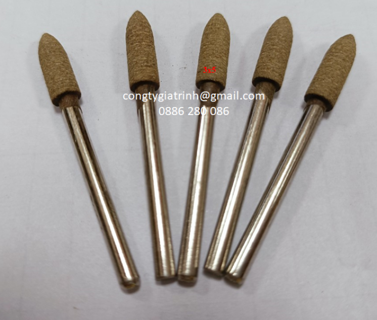 Đầu mài da bò nhọn 3x5