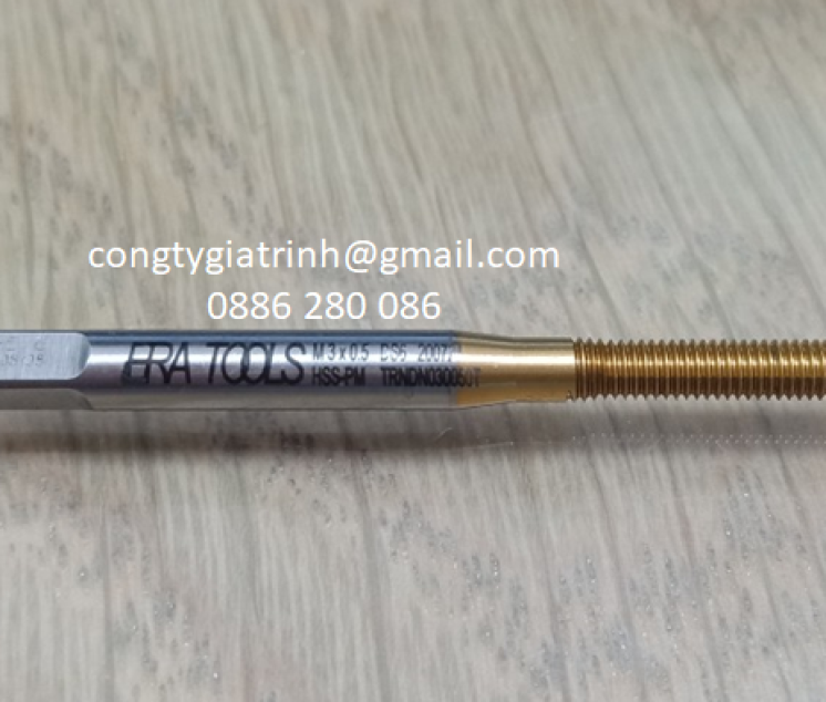 Taro nén đầu bằng HSS-PM-TIN M3X0.5 DS6