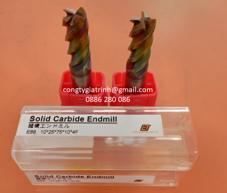 Dao phay E68 góc cắt 45⁰ - D10X25X75X4T