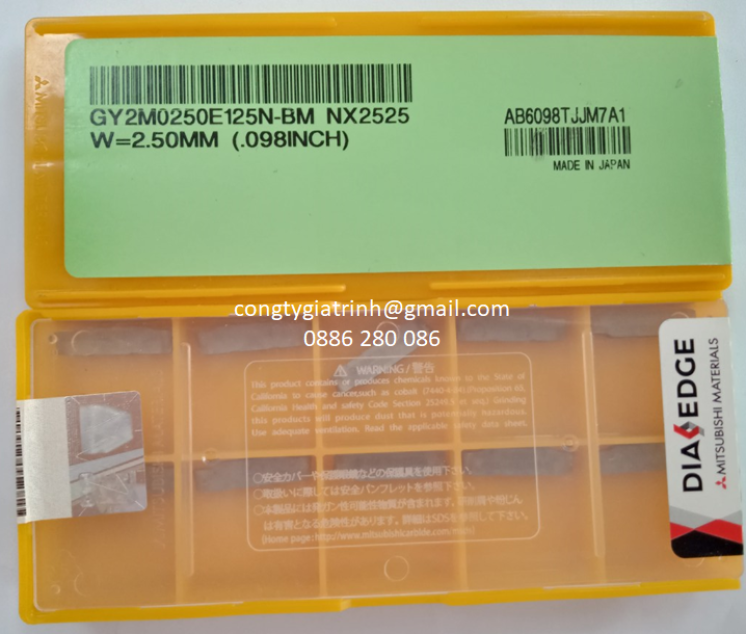 MẢNH DAO GY2M0250E125N-BM NX2525
