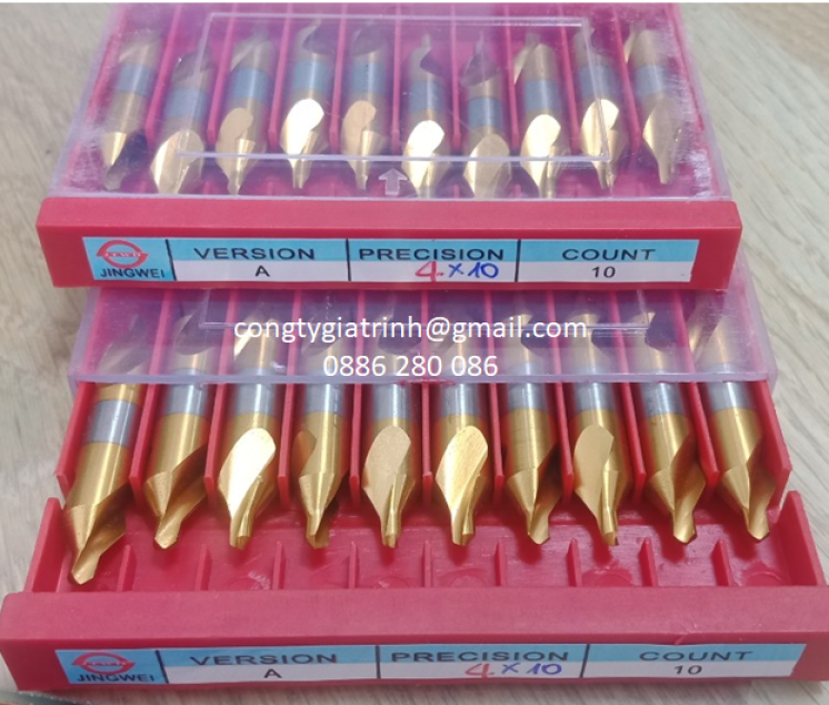 Khoan tâm vàng JW M4x10x60⁰