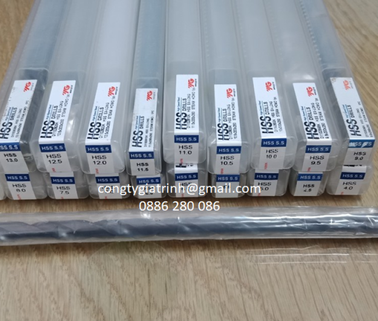 MŨI KHOAN TRỤ HSS DÀI CÁC LOẠI