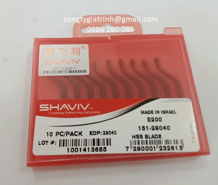 LƯỠI DAO CẠO BAVIA E200 SHAVIV