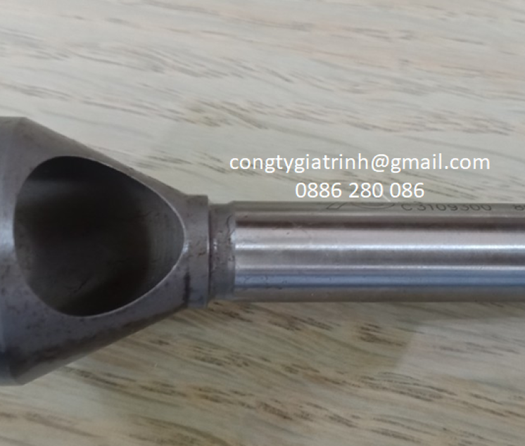 DAO PHAY VÁT MÉP CÓ LỖ HSS-Ø30xØ12x88-90º YG