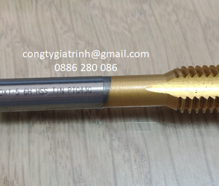 TARO THẲNG VÀNG HSS M10x1.5_TESKA