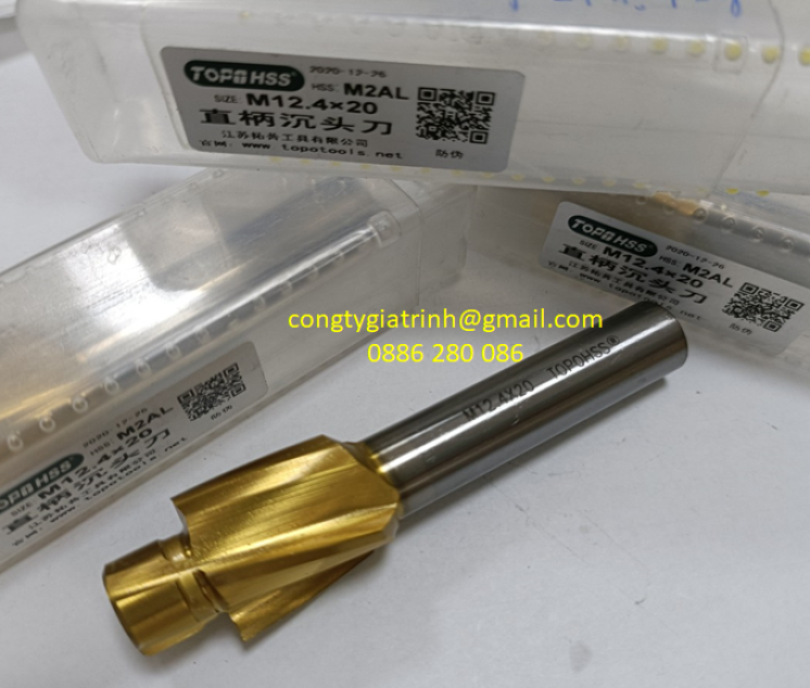 Dao phay bật TOPO Tin M12 (12.4x20)