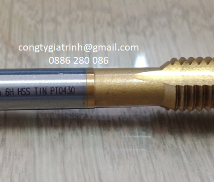 TARO THẲNG VÀNG HSS M12x1.75_TESKA