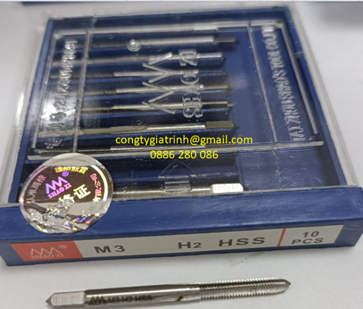 TARO THẲNG TRẮNG HS-HSS-M3x0.5