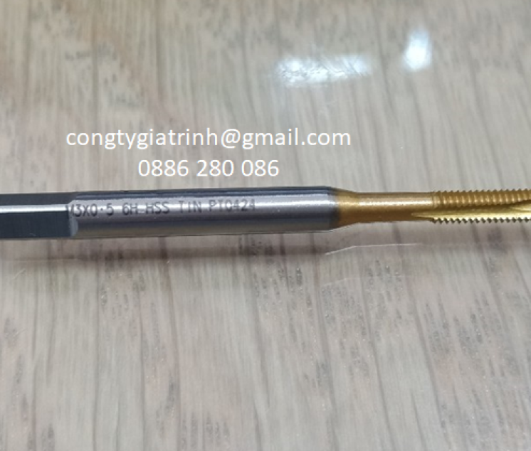 TARO THẲNG VÀNG HSS M3x0.5_TESKA