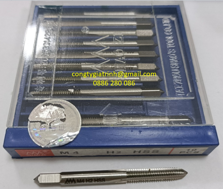 TARO THẲNG TRẮNG HS-HSS-M4x0.7