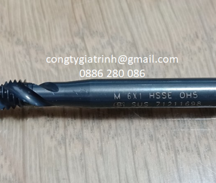 MŨI TARO XOẮN ĐEN OH5-EX-SUS-SFT-M6X1.0