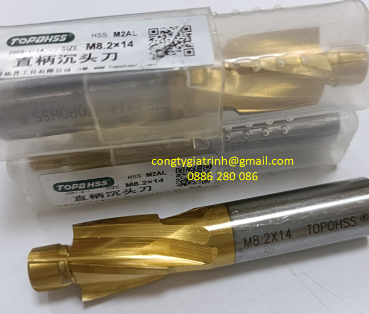 Dao phay bật TOPO Tin M8 (8.2x14)