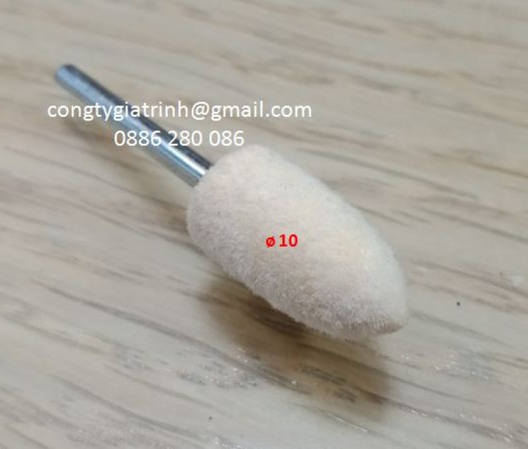 Nỉ trắng nhọn 3X10