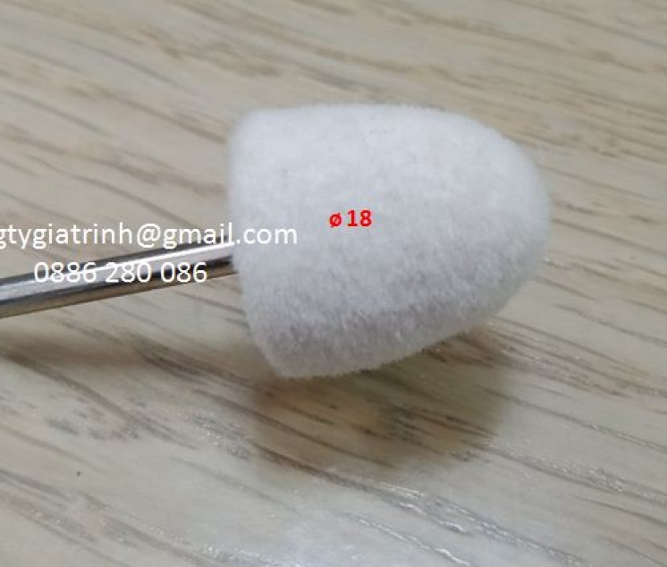 Nỉ trắng nhọn 3X18
