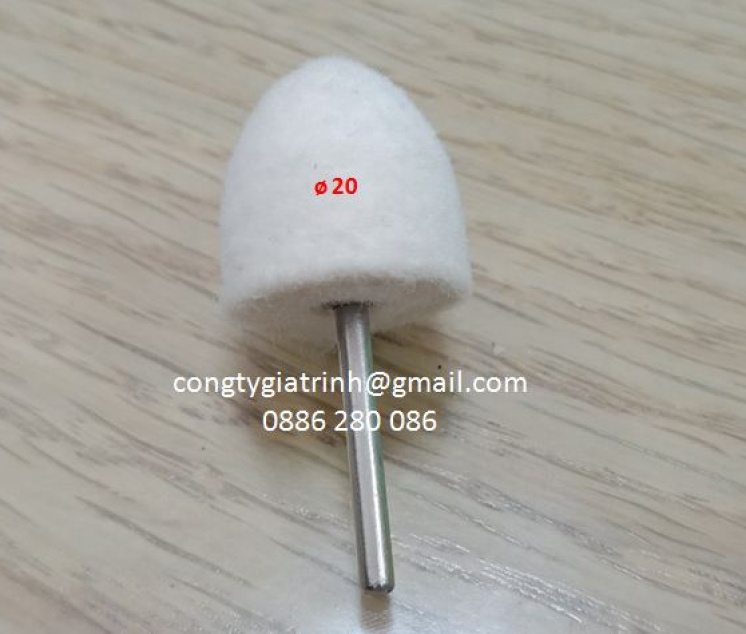Nỉ trắng nhọn 3X20