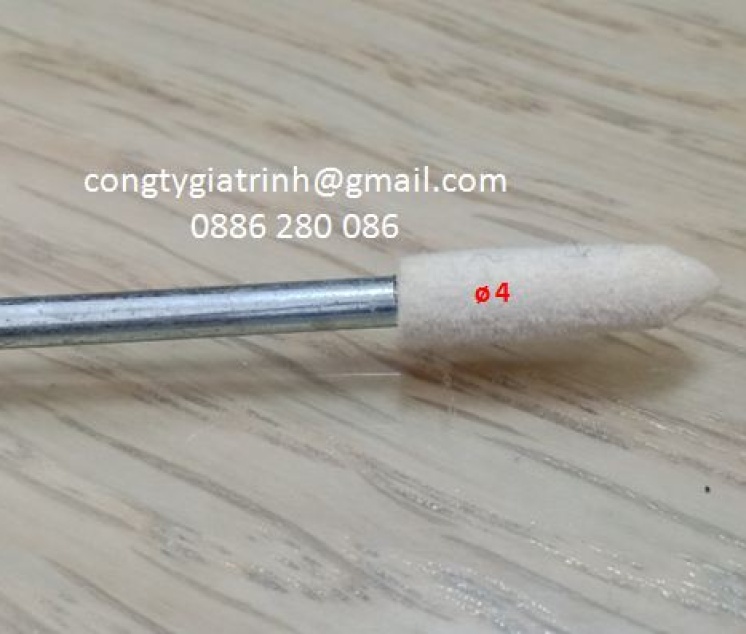 Nỉ trắng nhọn 3X4