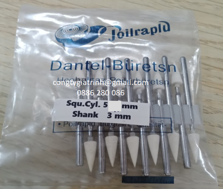 Nỉ trắng nhọn ∆ ø5x3 Joilraplu