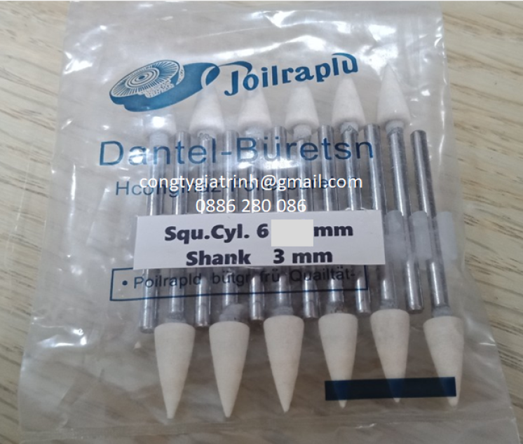 Nỉ trắng nhọn ∆ ø6x3 Joilraplu