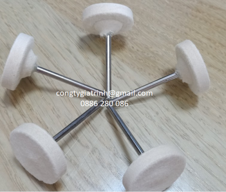 Nỉ trắng chữ T ø25