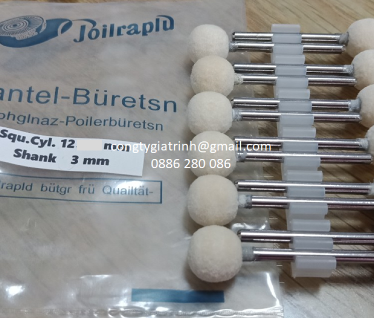 Nỉ trắng đầu tròn ø12 cán 3 Joilraplu