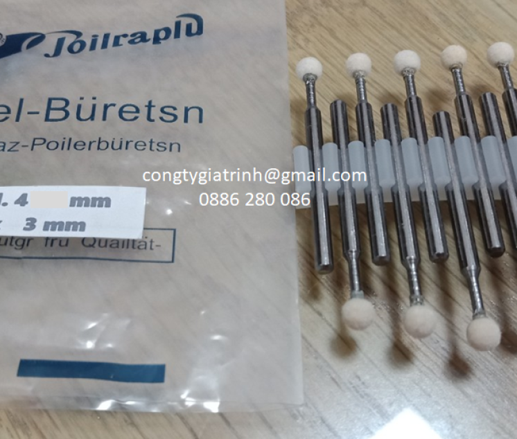 Nỉ trắng đầu tròn ø4 cán 3 Joilraplu