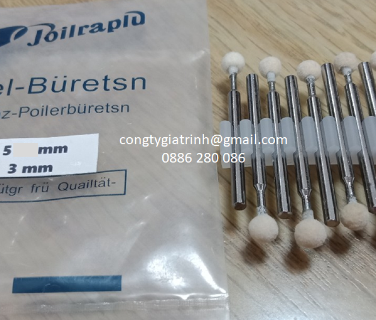 Nỉ trắng đầu tròn ø5 cán 3 Joilraplu