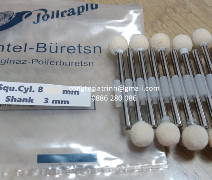 Nỉ trắng đầu tròn ø8 cán 3 Joilraplu
