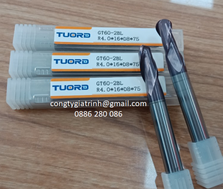 Dao phay GT60 D8R4X16X75X2T