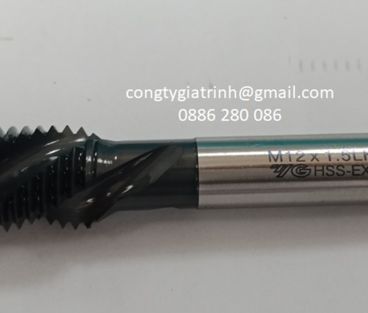 Taro ren trái xoắn đen M12X1.5LH