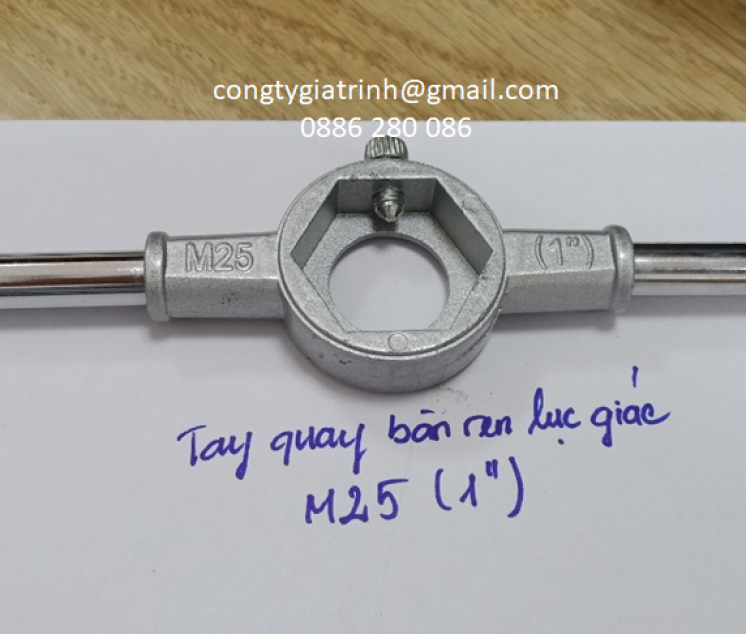 TAY QUAY BÀN REN LỤC GIÁC M25 (1