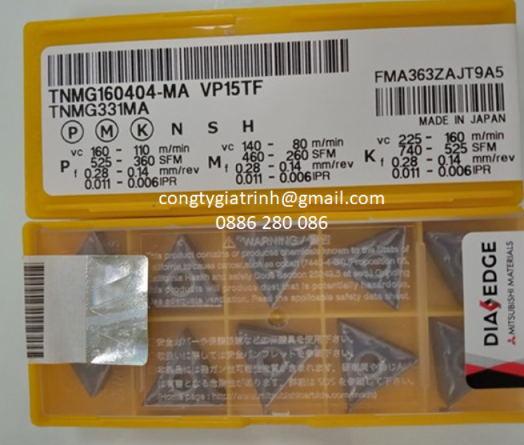 MẢNH DAO TNMG160404MA VP15TF