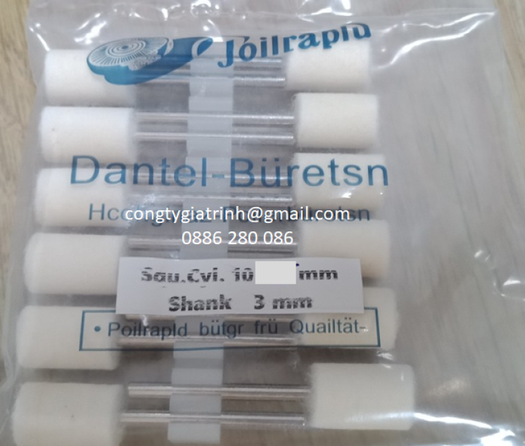 Nỉ trắng trụ ø10x3 Joilraplu