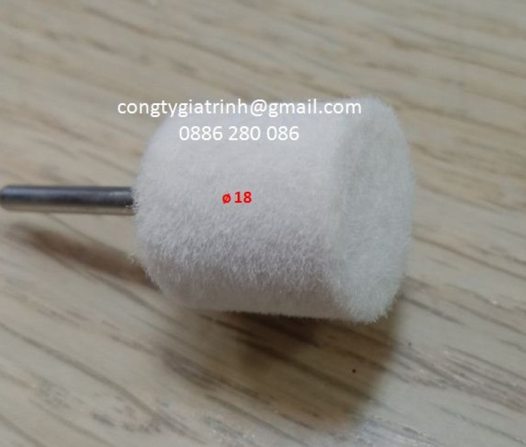 Nỉ trắng trụ 3X18