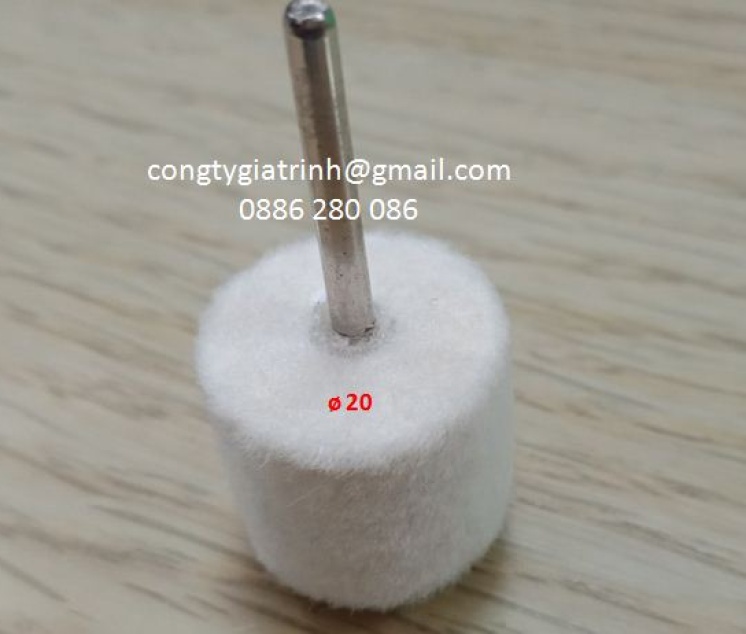 Nỉ trắng trụ 6X20