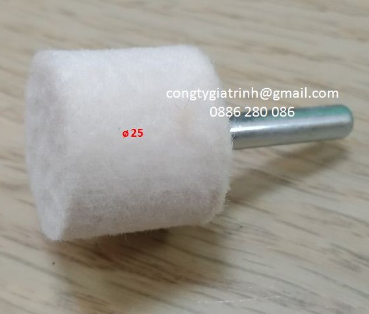 Nỉ trắng trụ 6X25