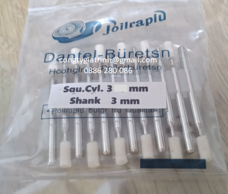 Nỉ trắng trụ ø3x3 Joilraplu