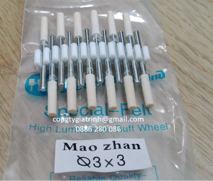 Nỉ trắng trụ ø3x3 maozhan