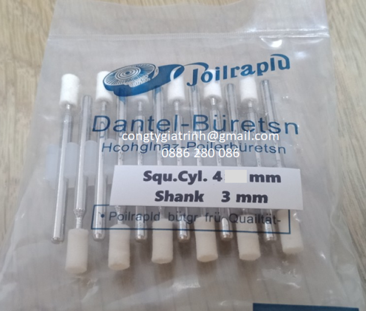 Nỉ trắng trụ ø4x3 Joilraplu