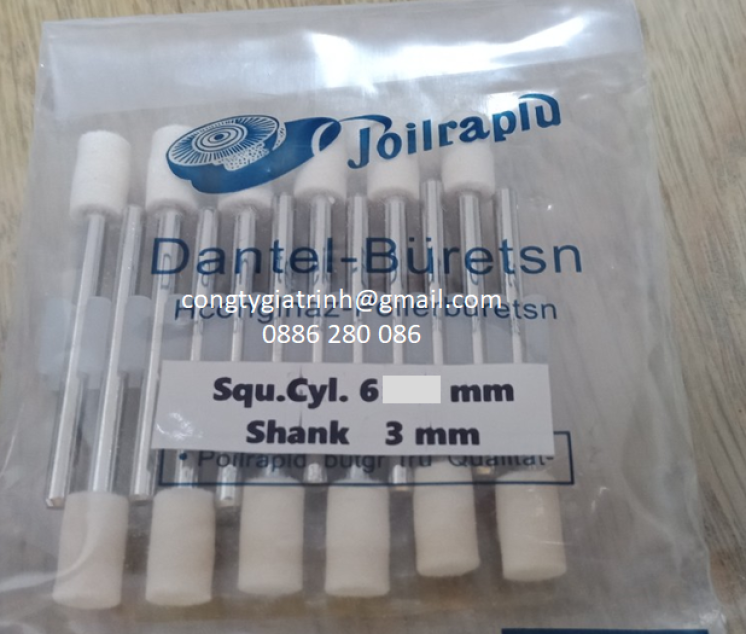 Nỉ trắng trụ ø6x3 Joilraplu