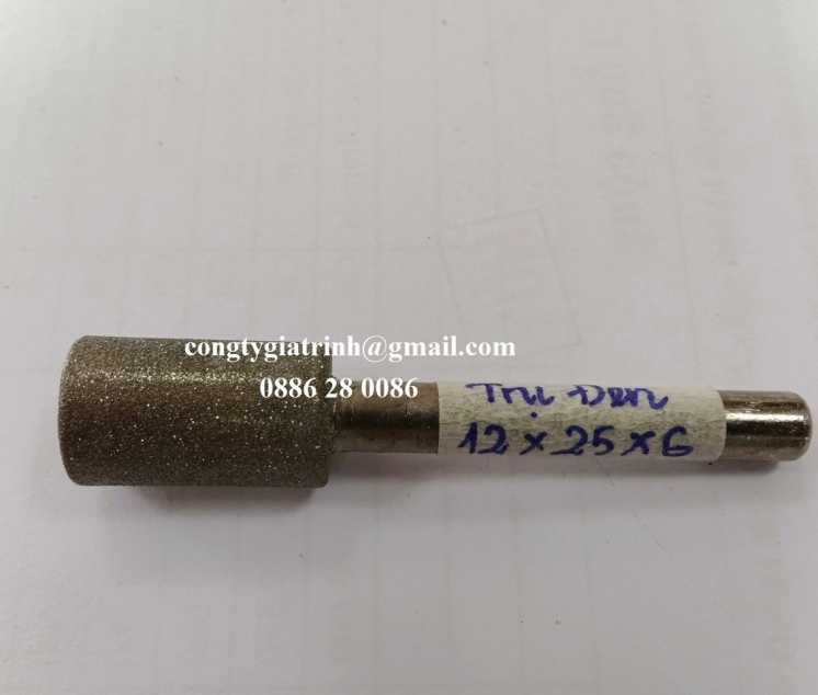 MŨI MÀI KIM CƯƠNG TRỤ ĐEN CÁN 6