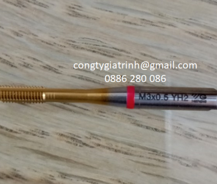Taro thẳng vàng M3X0.5
