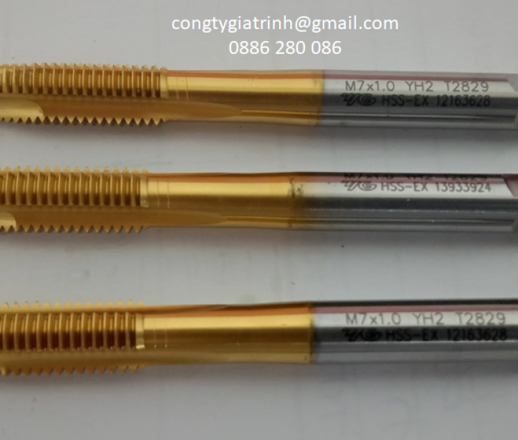 Taro thẳng vàng M7X1.0