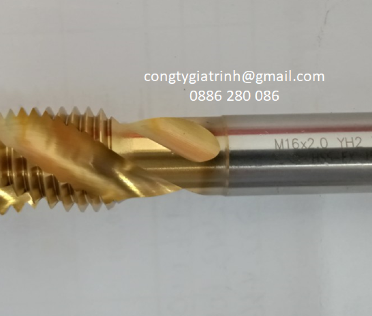 Taro xoắn vàng M16x2.0