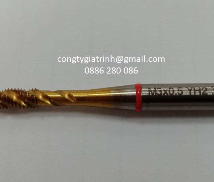 Taro xoắn vàng M3X0.5