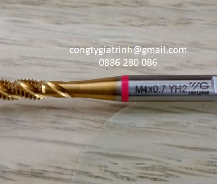 Taro xoắn vàng M4X0.7
