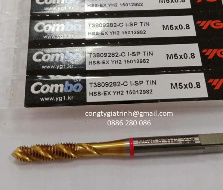 Taro xoắn vàng M5X0.8