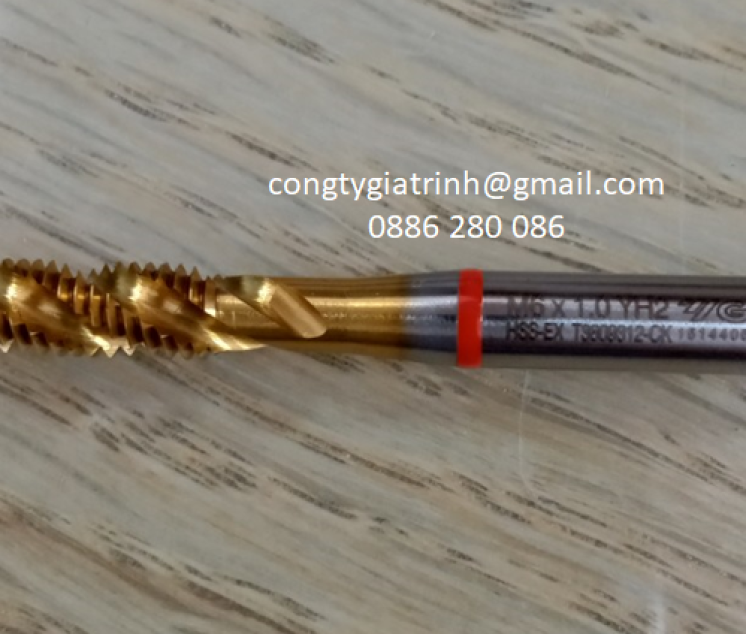 Taro xoắn vàng M6X1.0