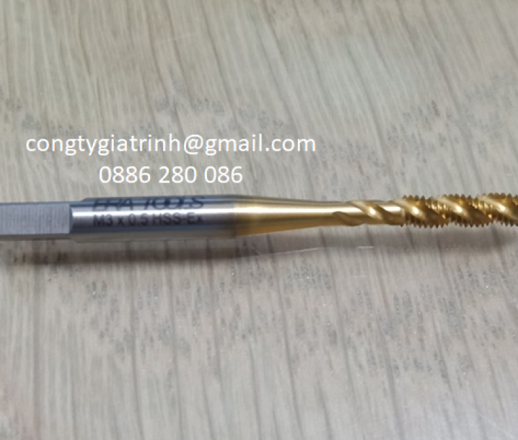 Taro xoắn Combo + TIN M3X0.5