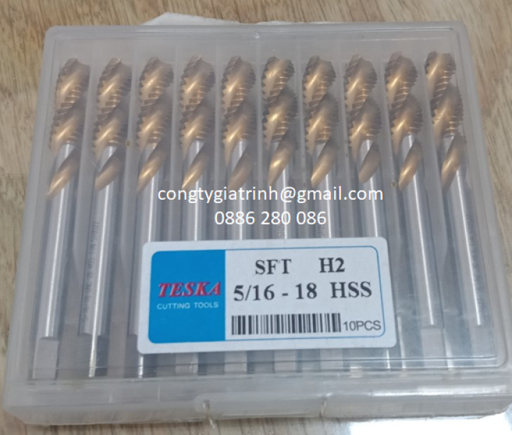 TARO XOẮN VÀNG HSS 5/16-18UNC_TESKA