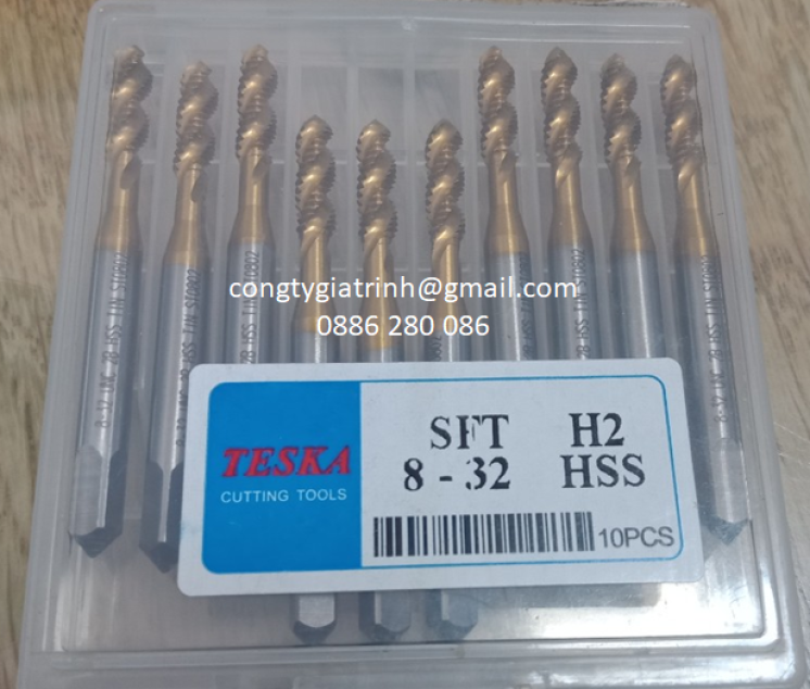 TARO XOẮN VÀNG HSS 8-32UNC_TESKA